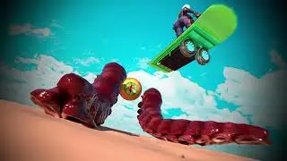 surfing and stabbing - blender short