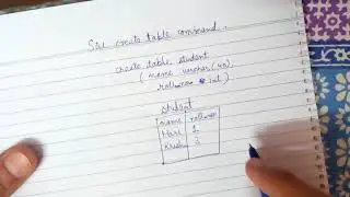 sql create table command