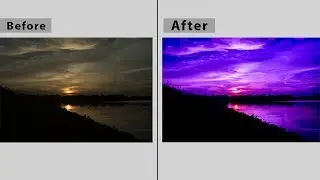 Purple sunset Landscape Photo Editing Tutorial - Lightroom 6 CC | How to Create STUNNING Sunset