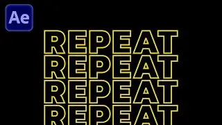 REPEATING TEXT EFFEKT Animation | After Effects Tutorial