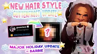 😱SNEAK PEEK👀 NEW HAIRSTYLE FOR THE 🎄GLITTERFROST UPDATE🎁 | Royale High Glitterfrost