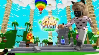 Roblox🌊 Sandcastle Simulator 🐚/Строим Башню Из Песка/Роблокс На Русском🤔🦀🌋