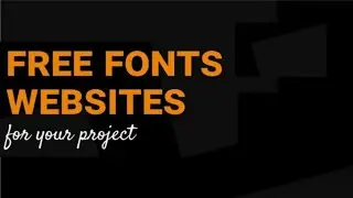 Free Fonts Website for your Project #coding #ui/ux #developer_project