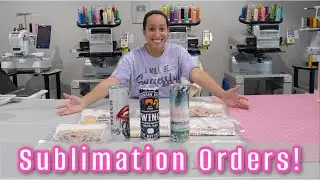 ETSY SHOP VLOG! Work With Me on Sublimation Shirts and Tumblers!