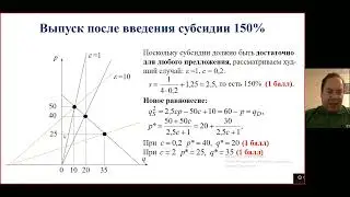 Субсидия // Разбор задания Всероссийской олимпиады школьников по экономике