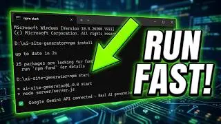 how to run node js website from run command