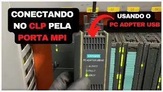 CONECTANDO NO CLP SIEMENS ATRAVÉS DA PORTA MPI USANDO O CABO DE COMUNICAÇÃO PC ADAPTER USB A2 #106