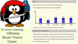 Linux Gaming GBrainy -   Brain Teaser Game
