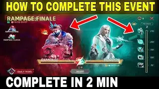 RAMPAGE FINALE EVENT FREE FIRE || HOW TO COMPLETE RAMPAGE FINALE EVENT || FREE FIRE NEW EVENT