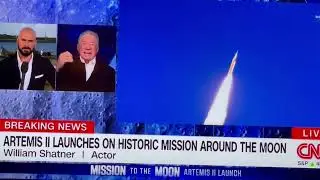 William Shatner shares his impressions on the Artemis II Launch on mission around the moon.🌙 🌕 🚀