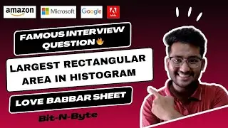 Largest Rectangle in Histogram | Maximum rectangular area in a histogram | GFG | Interview Question