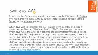 Java GUI Basics