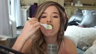How Pokimane eats cucumber