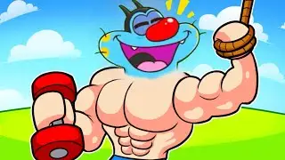 OGGY BECAME STRONGEST IN GYM ROPE RACE IN ROBLOX!