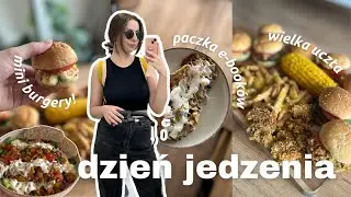 🌱 Full Day of Eating | deska mini burgerów, samotność, wielka uczta, przekąski dla gości, wege