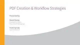 GWG WEBINAR   PDF CREATION & WORKFLOW STRATEGIES