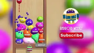 Blob Merge 3D All Rainbow Blobs  2048 Merges Android Gameplay World Record