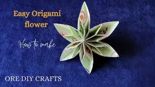 Easy Origami 3D Flower Tutorial - DIY