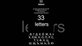 How many letters in Russian Alphabet ? | Quick Answers #003   | 俄语 | रूसी | русский |