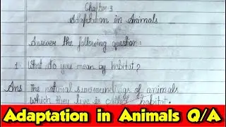 adaptation in animals question answer chapter 3 science class 4 full chapter expalanation in hindi