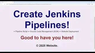 Create Jenkins Pipeline using Pipeline Script from Source Code Management SCM