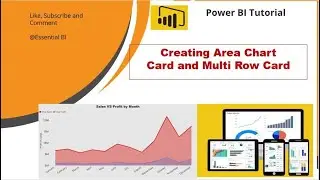 How to Create Area Chart and It's Formatting in Power BI
