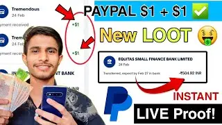 New PayPal $1 + $1 LOOT Offer 🤑 | New Paypal Earning App 2024 | PayPal Earning Apps