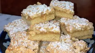 Яблочный пирог из песочного теста