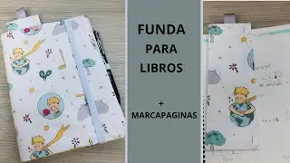Funda para Libros de Tela + Marca Páginas
