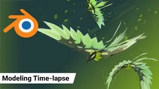 Modelling Valorant Skye Hawk in Blender [Time-lapse]