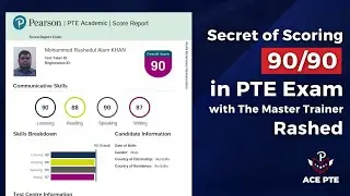 Secret Tips to Score 90/90 in PTE Exam with Master Trainer Rashed | ACE PTE Bangladesh