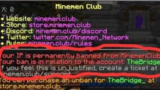 Hacker Gets Ip Banned on Minecraft
