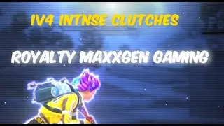 Maxgen gaming 1v4 clutches Royality🔥#pubgmobile #bgmi #jonathan