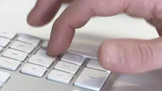 Typing in Apple Magic Keyboard | Royalty free Mac video