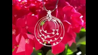 Fantastischer Brillanten Kreis Anhänger | Unique Diamond Circle Pendant