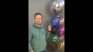 Металлизированное конфетти 6х6 мм для шаров