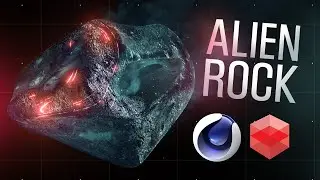 Alien Rock - Quick Tutorial (Cinema4D & Redshift)