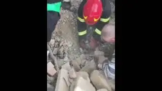 Событие в Украине 🇺🇦. Пожарные спасли щенка от разрушения Рашистов. К счастью щенок остался в живых