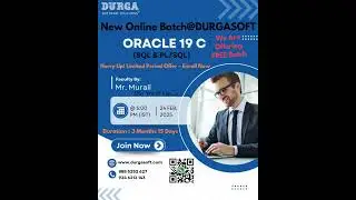 FREE Oracle 19c (SQL & PL/SQL) Online Course | Learn from Expert Mr. Murali | Limited Period Offer