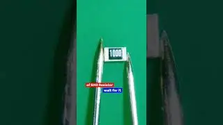 Crazy Overload of Small SMD Resistor with a 100 Ohm Resistance #explosion #electronics #engineering