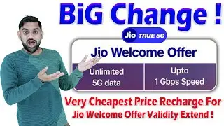 Cheapest Price Jio Welcome Offer Validity Extend Recharge Details For Jio True5G | 