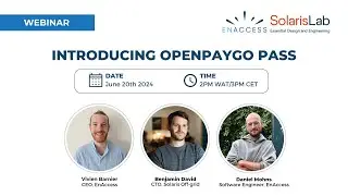 Webinar: Introducing OpenPAYGO Pass with EnAccess and Solaris