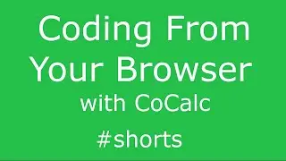 CoCalc–Program From Your Browser #shorts