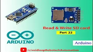 22  Micro SD card with Arduino  by using SD card Module