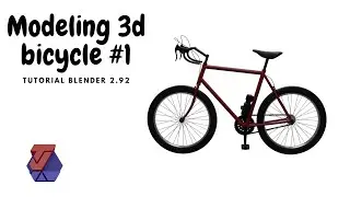tutorial blender 2.92: modeling 3d bicycle part 1