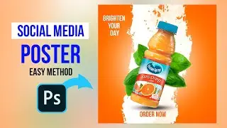 social media post design photoshop |  Juice Social media poster design