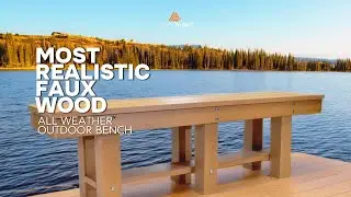 PolyTEAK 3-Seater Rustic Outdoor Bench