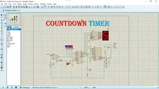 Digital Countdown Timer using 7 Segment | Proteus Simulation Step by Step | 7 Segment + Buzzer 🔥