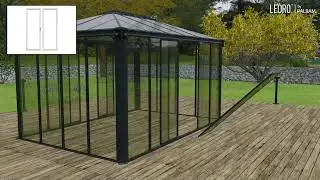 How to Assembly Ledro™ Enclosed Gazebo   Canpia by Palram