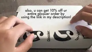 glossier unboxing: asmr style 🪐